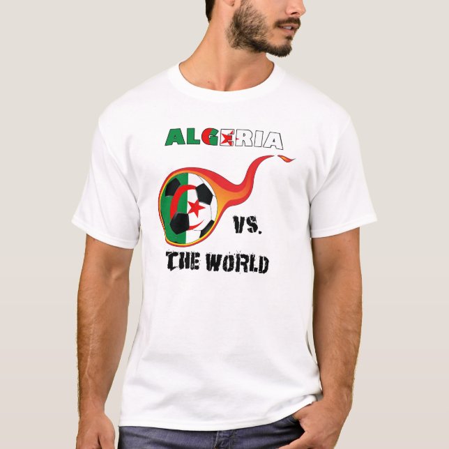T-shirt Campeonato do Mundo - Argélia vs. Mundo (Frente)