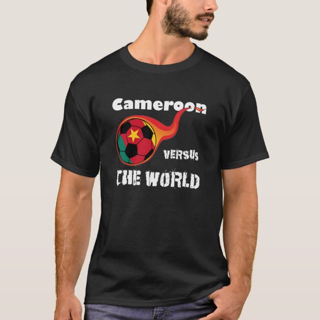 T-shirt Campeonato do Mundo - Camarões vs. o Mundo (Frente)