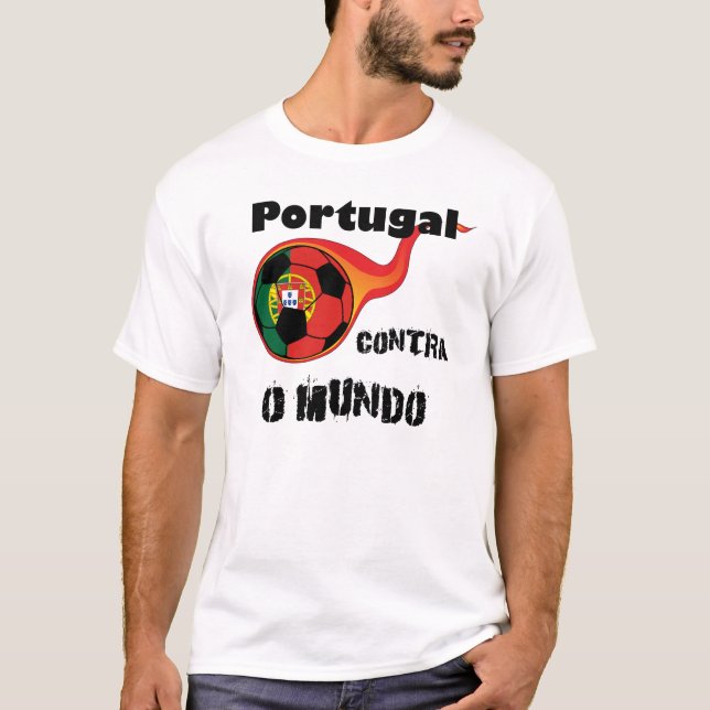 T-shirt Campeonato do Mundo - Portugal vs. Mundo (Frente)