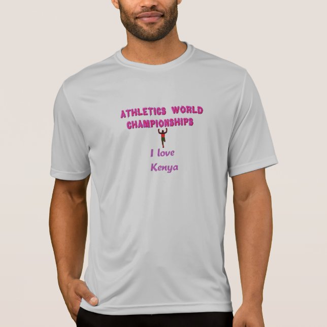 T-shirt Campeonato Mundial de atletismo no Quénia (Frente)