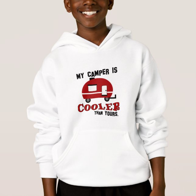 T-shirt Camping Kids Engraçado (Frente)