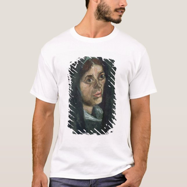 T-shirt Camponês de Vincent van Gogh | com o xaile do (Frente)