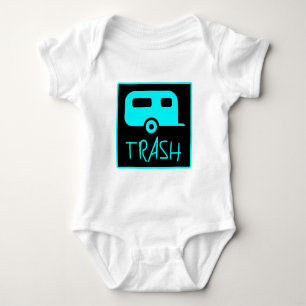 T-shirt Campónio mudo pobre do lixo branco do parque de