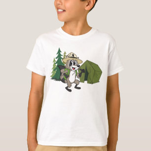 T-shirt Campout americano do rick   da guarda florestal