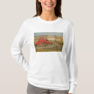 T-shirt Canadá, Alberta, Pincher Creek: Red Barn & Ranch