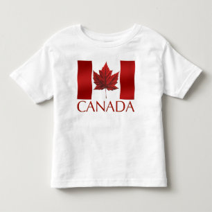 T-shirt Canadá Flag Todler Shirt Canada Baby Long Sleeve