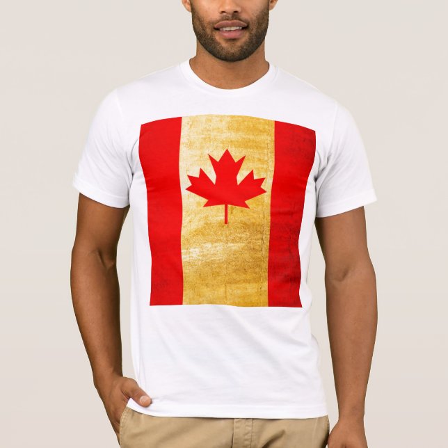 T-shirt Canada Flag Vintage (Frente)
