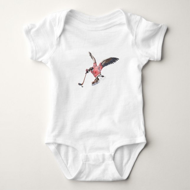 T-shirt Canadá Goose Jogando Hóquei (Frente)