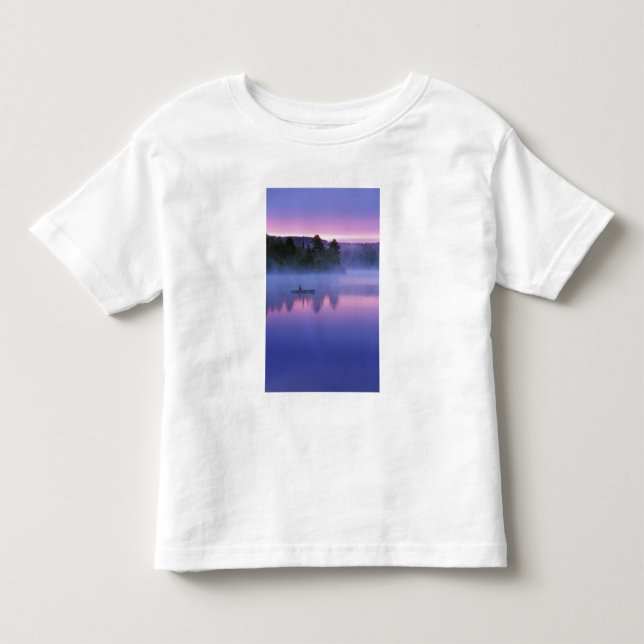 T-shirt Canadá, Ontário, Parque Algonguin, Canoísta em (Frente)