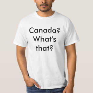 T-shirt Canadá? Que é aquele?