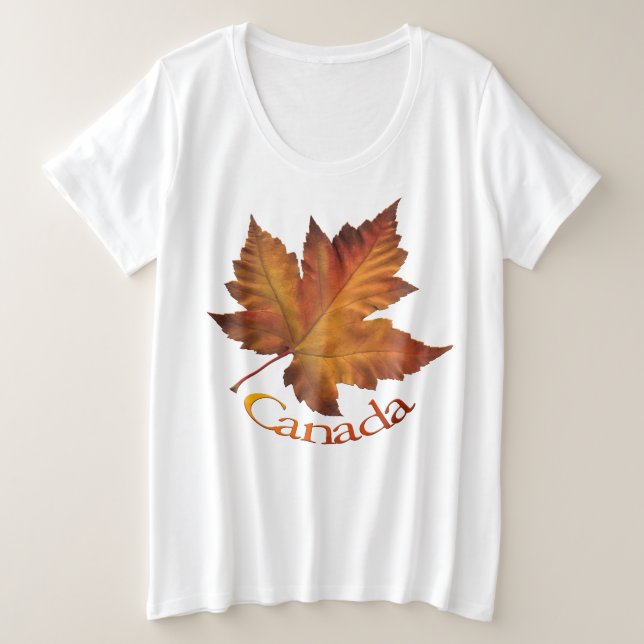 T-shirt Canadá Shirt Plus Size Canada Baseball Jersey (Frente do Design)