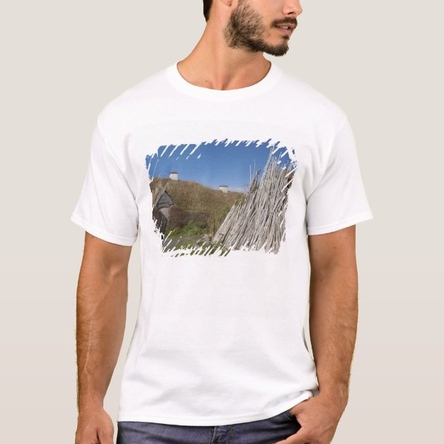 T-shirt Canadá, Terra Nova e Labrador, L'Anse Aux 2 (Frente)