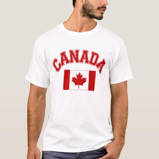 T-shirt canadense da bandeira