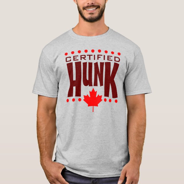 T-shirt Canadense Maple Leaf Certified HUNK (Frente)