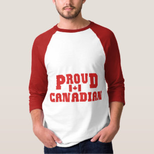 T-shirt canadense orgulhoso