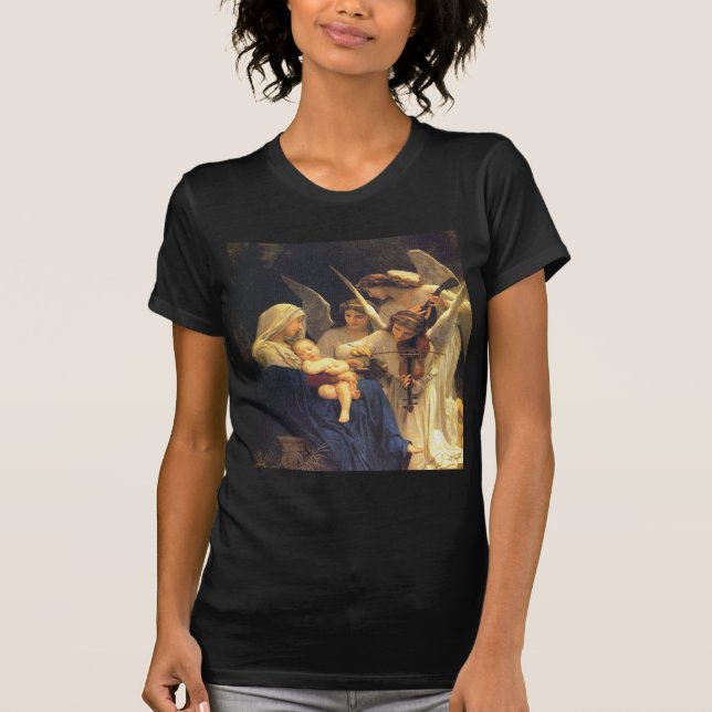 T-shirt Canção dos anjos, William-Adolphe Bouguereau (Frente)
