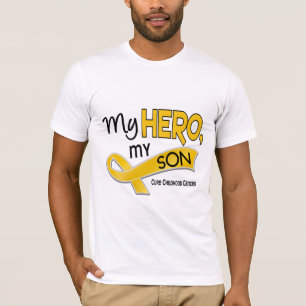 T-shirt Cancer da infância MEU HERÓI MEU FILHO 42