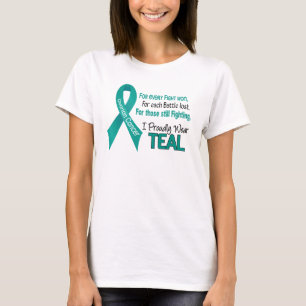 T-shirt Câncer de ovário para o cada ..... eu visto