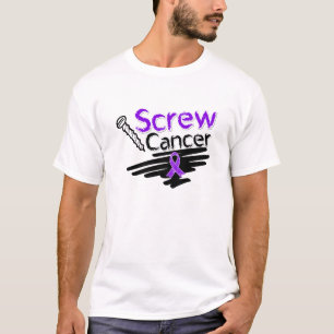 T-shirt Câncer de pâncreas engraçado do parafuso