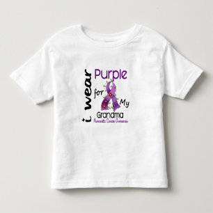 T-shirt Câncer de pâncreas eu visto o roxo para minha av