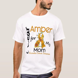 T-shirt Cancer do apêndice eu visto o âmbar para minha