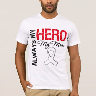T-shirt Cancer do pulmão & de osso - sempre meu herói