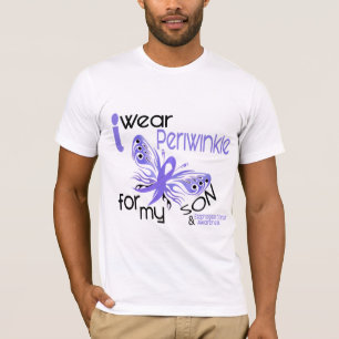 T-shirt Cancer esofágico EU VISTO a PERVINCA PARA MEU