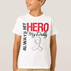 T-shirt Câncer pulmonar - sempre meu herói meu pai