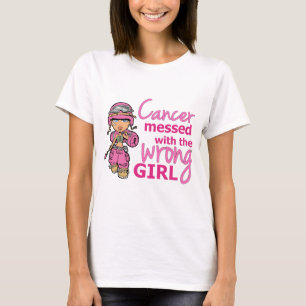 T-shirt Cancer sujado com o cancro da mama errado da