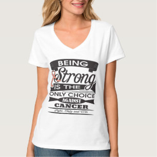 T-shirt Cancer uterina forte