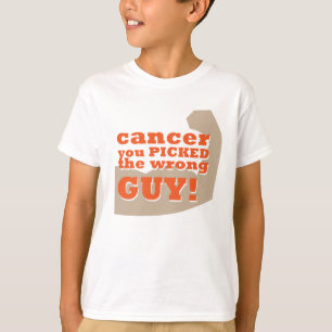 T-shirt Cancer você escolheu a cara errada