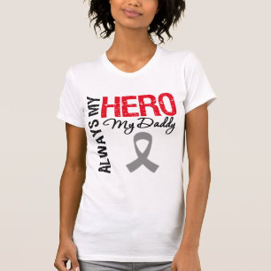 T-shirt Cancro cerebral sempre meu herói meu pai
