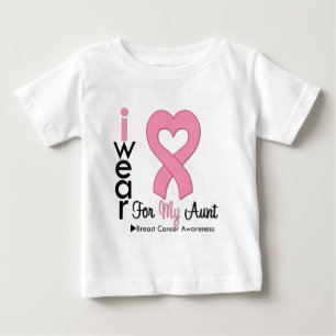 T-shirt Cancro da mama eu visto a fita cor-de-rosa para