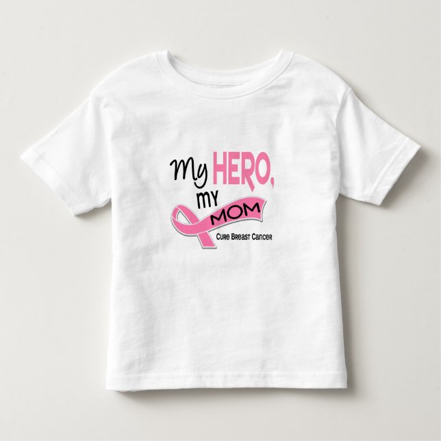 T-shirt Cancro da mama MEU HERÓI, MINHA MAMÃ 42 (Frente)
