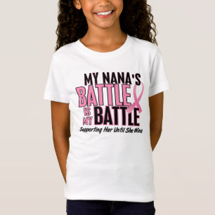 T-shirt Cancro da mama minha BATALHA DEMASIADO 1 Nana