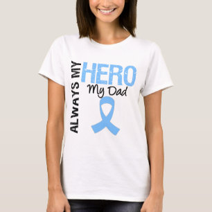 T-shirt Cancro da próstata sempre meu herói meu pai