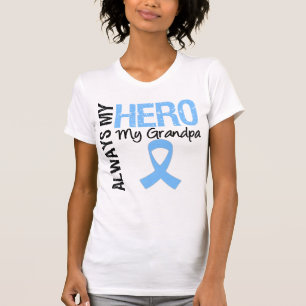 T-shirt Cancro da próstata sempre meu herói meu vovô