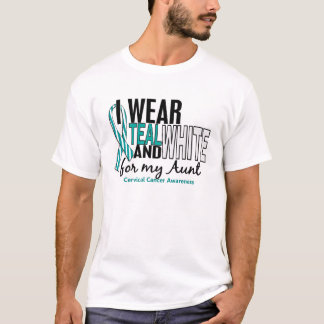 T-shirt CANCRO DO COLO DO ÚTERO eu visto a cerceta & o