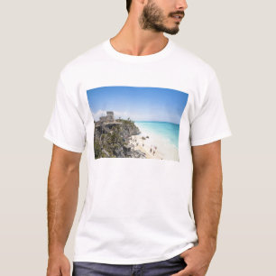 T-shirt Cancun, Quintana Roo, México - Ruínas em uma colin