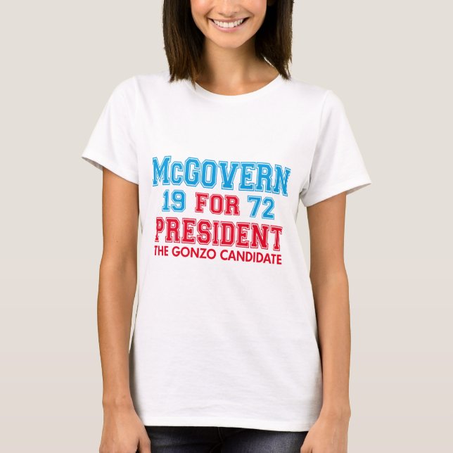 T-shirt Candidato de McGovern Gonzo (Frente)