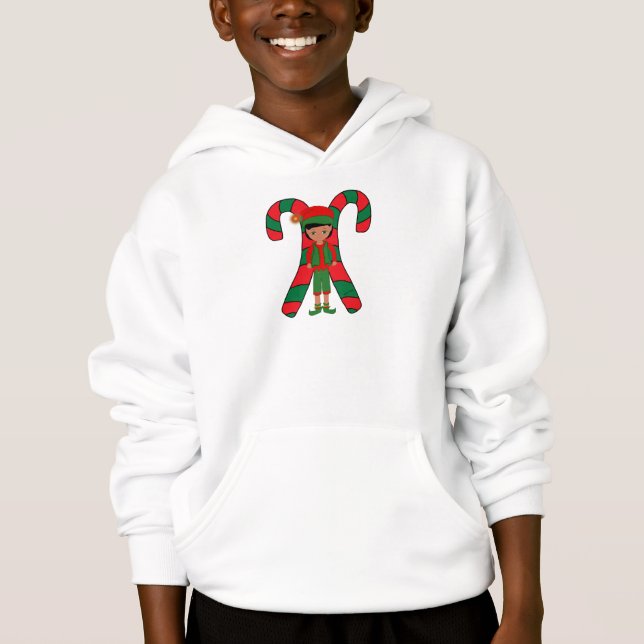 T-shirt Candy Cane com Jangles (Frente)