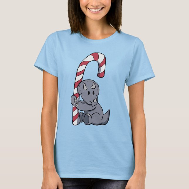 T-shirt Cané Docente do Tricerátops (Frente)