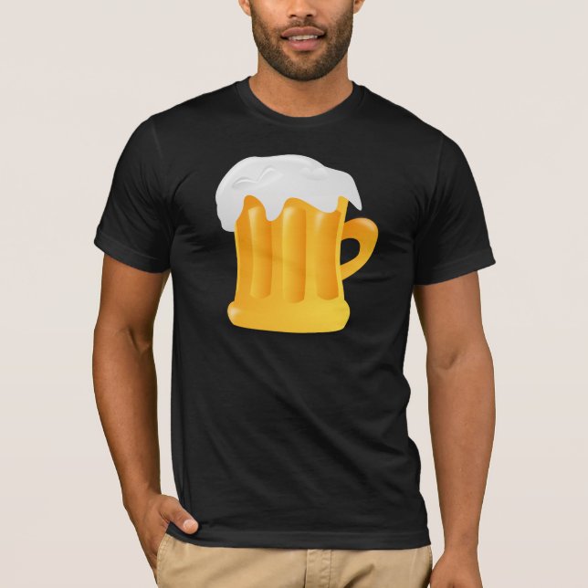 T-shirt Caneca De Cerveja De Espuma Sapada (Frente)