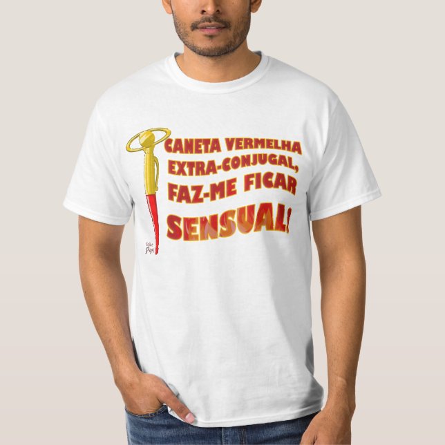 T-shirt Caneta Vermelha Extra-Conjugal (Frente)