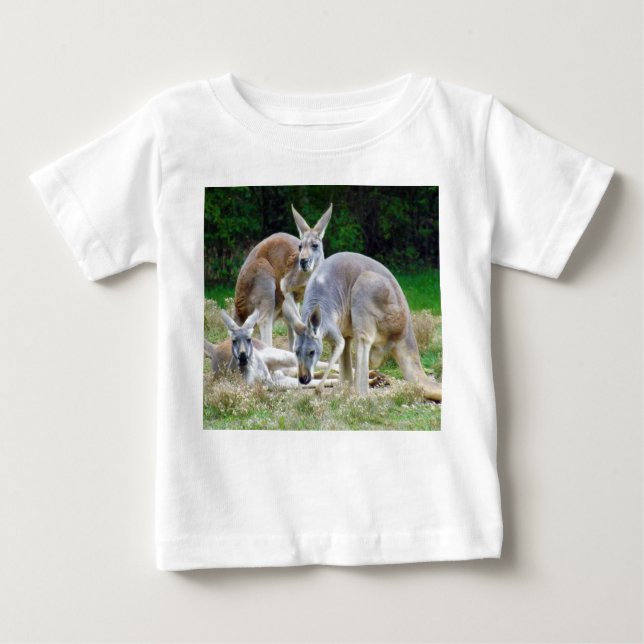 T-shirt Cangurus australianos que relaxam no Sun (Frente)