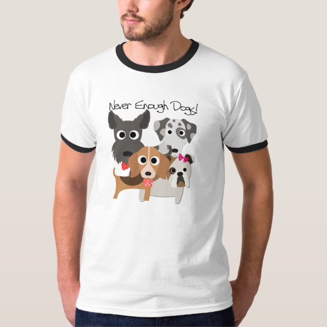 T-shirt Caninos Nunca Suficientes (Frente)