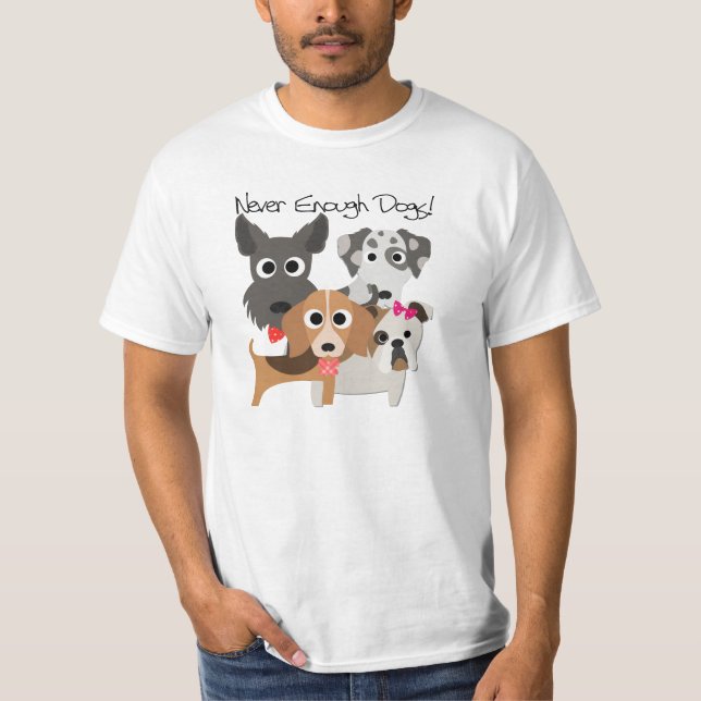 T-shirt Caninos Nunca Suficientes (Frente)