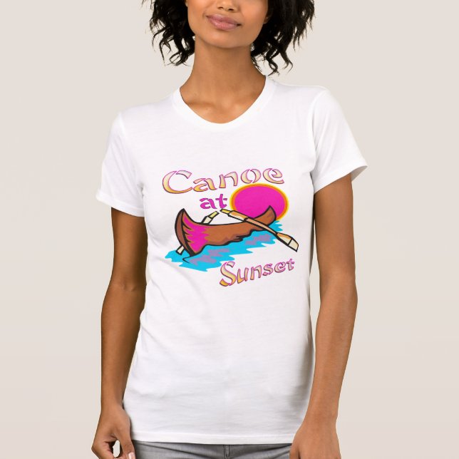 T-shirt Canoa de acampamento (Frente)