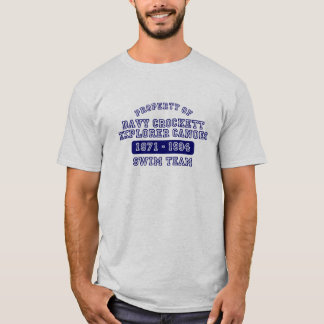 T-shirt Canoas T do explorador de Davy Crockett