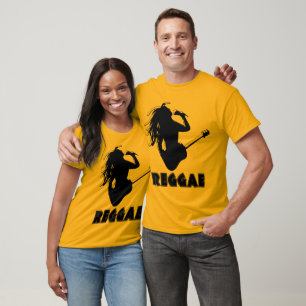 T-shirt Cantando Reggae Música Rasta Rstafan Guitar Tocand